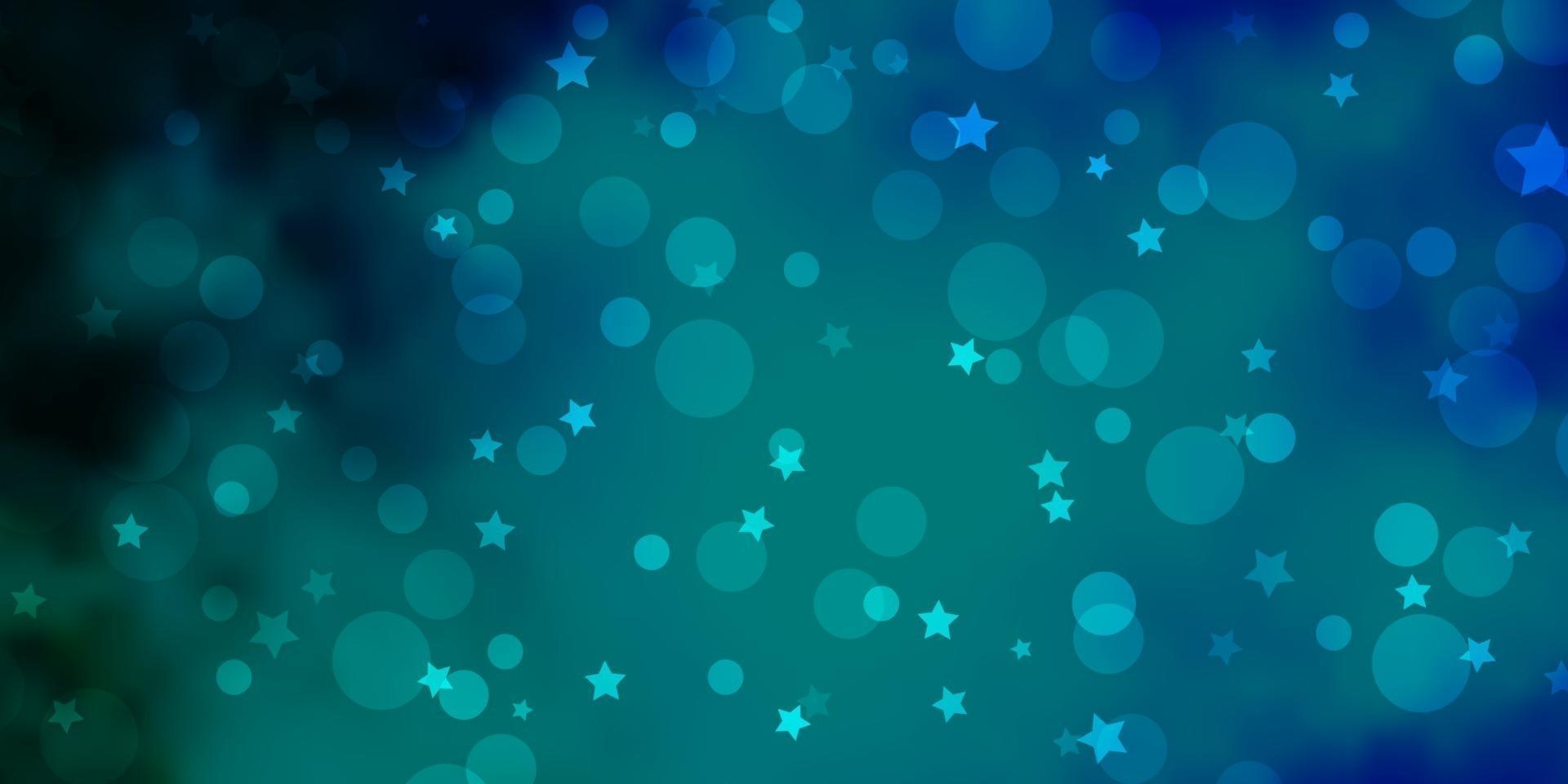 fond de vecteur bleu foncé avec des cercles, des étoiles.