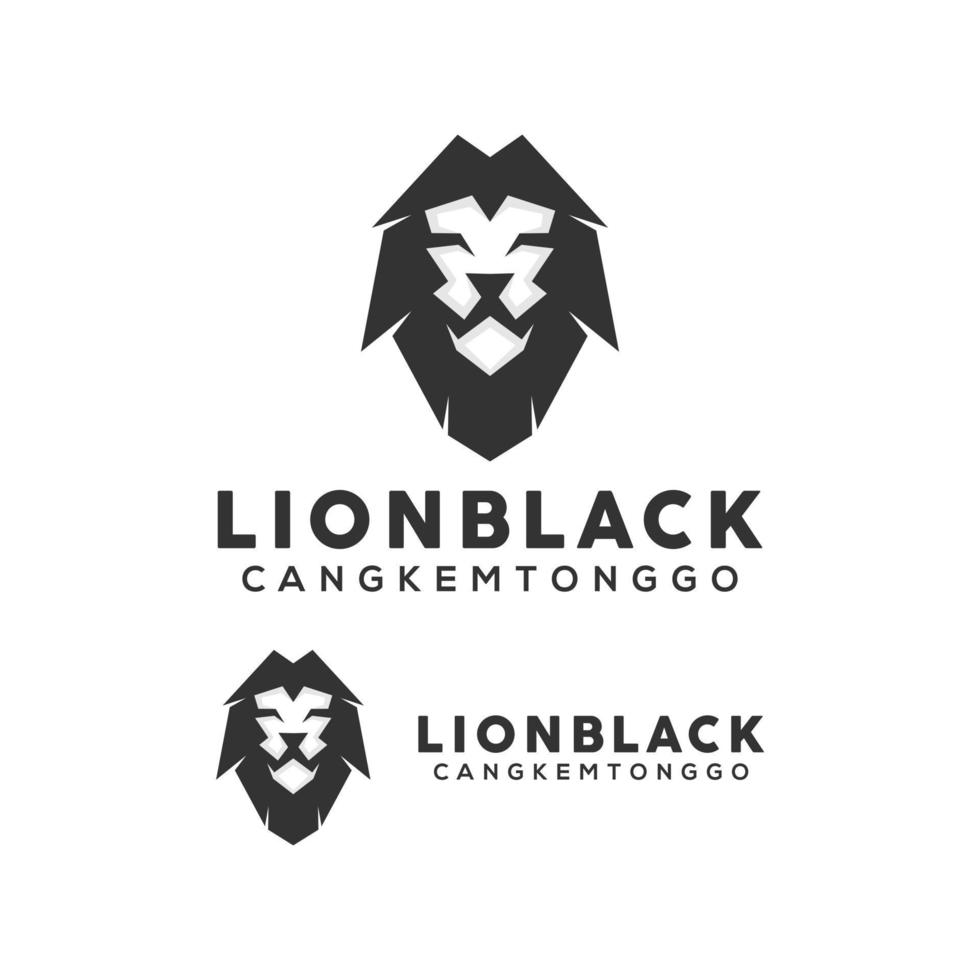 création de logo de lion vecteur