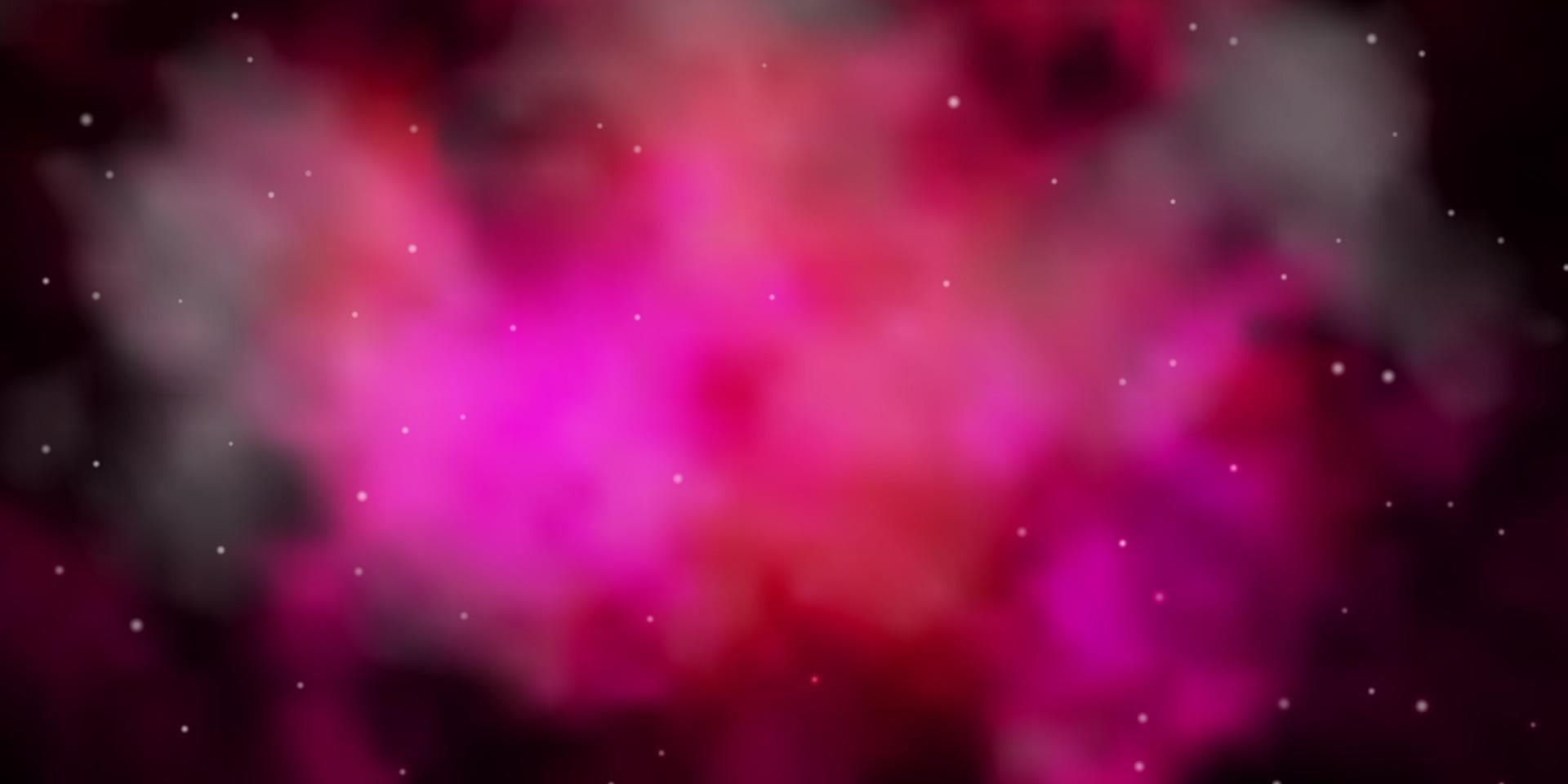modèle vectoriel rose foncé avec des étoiles abstraites.