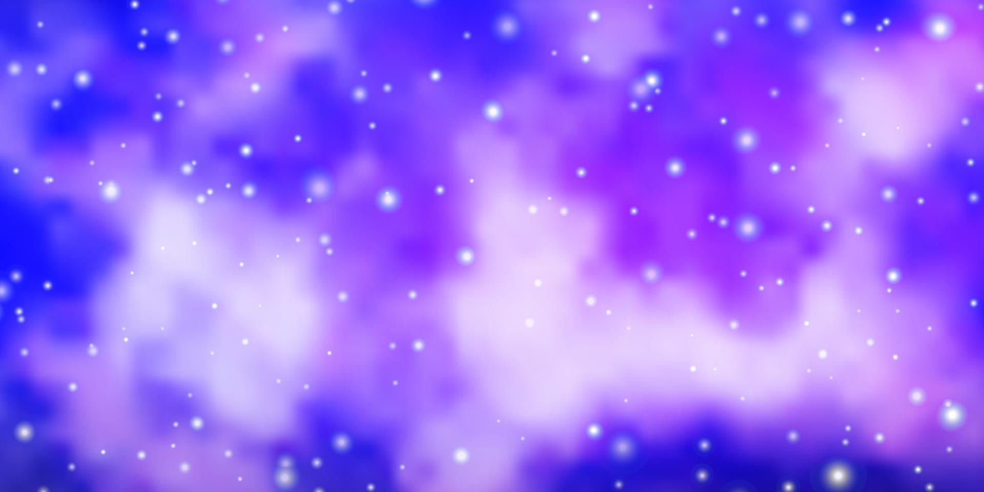 texture vecteur violet clair avec de belles étoiles.