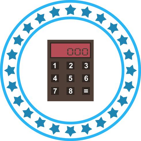 Icône de calculatrice de vecteur