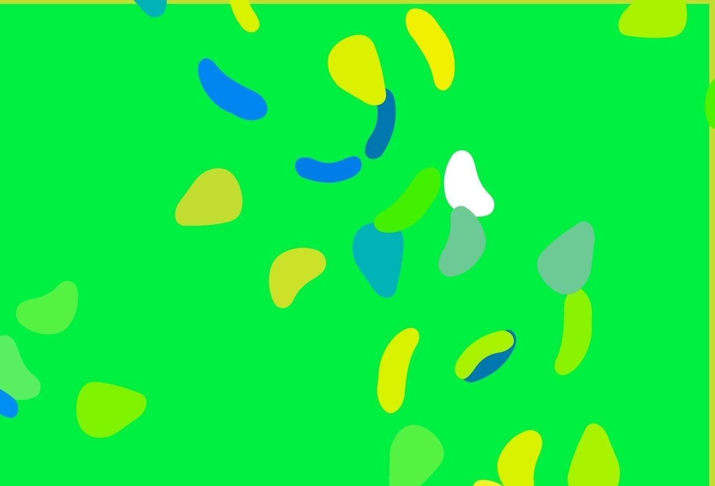 texture vectorielle bleu clair et jaune avec des formes aléatoires. vecteur