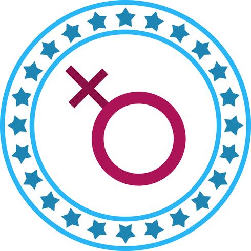 Icône de signe féminin de vecteur