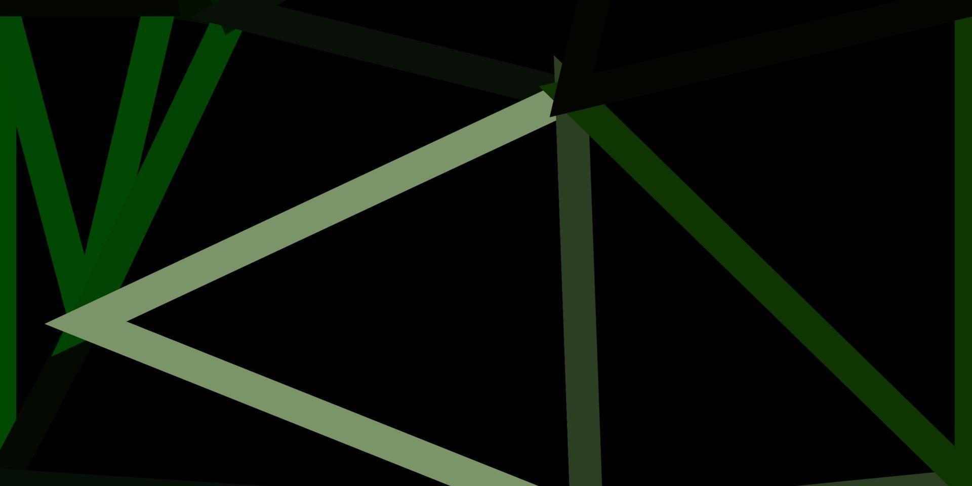 Disposition de triangle poly vecteur vert foncé.