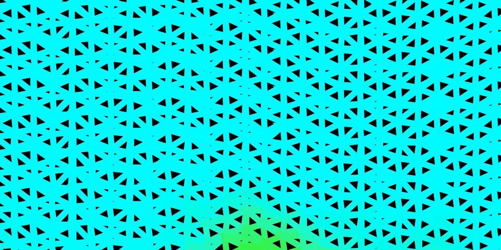 fond de mosaïque triangle vecteur vert clair.