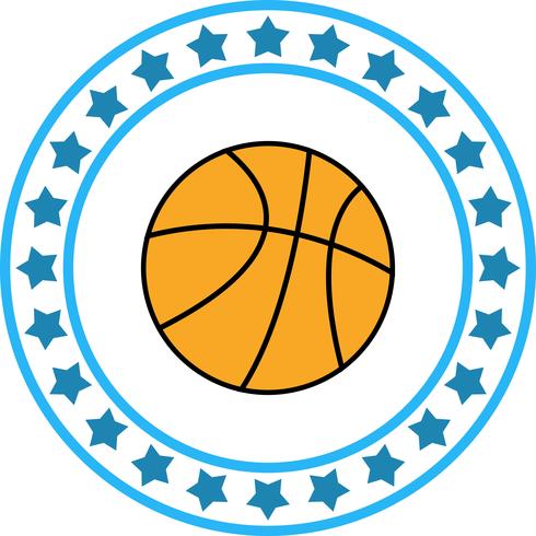 Icône de basket-ball de vecteur