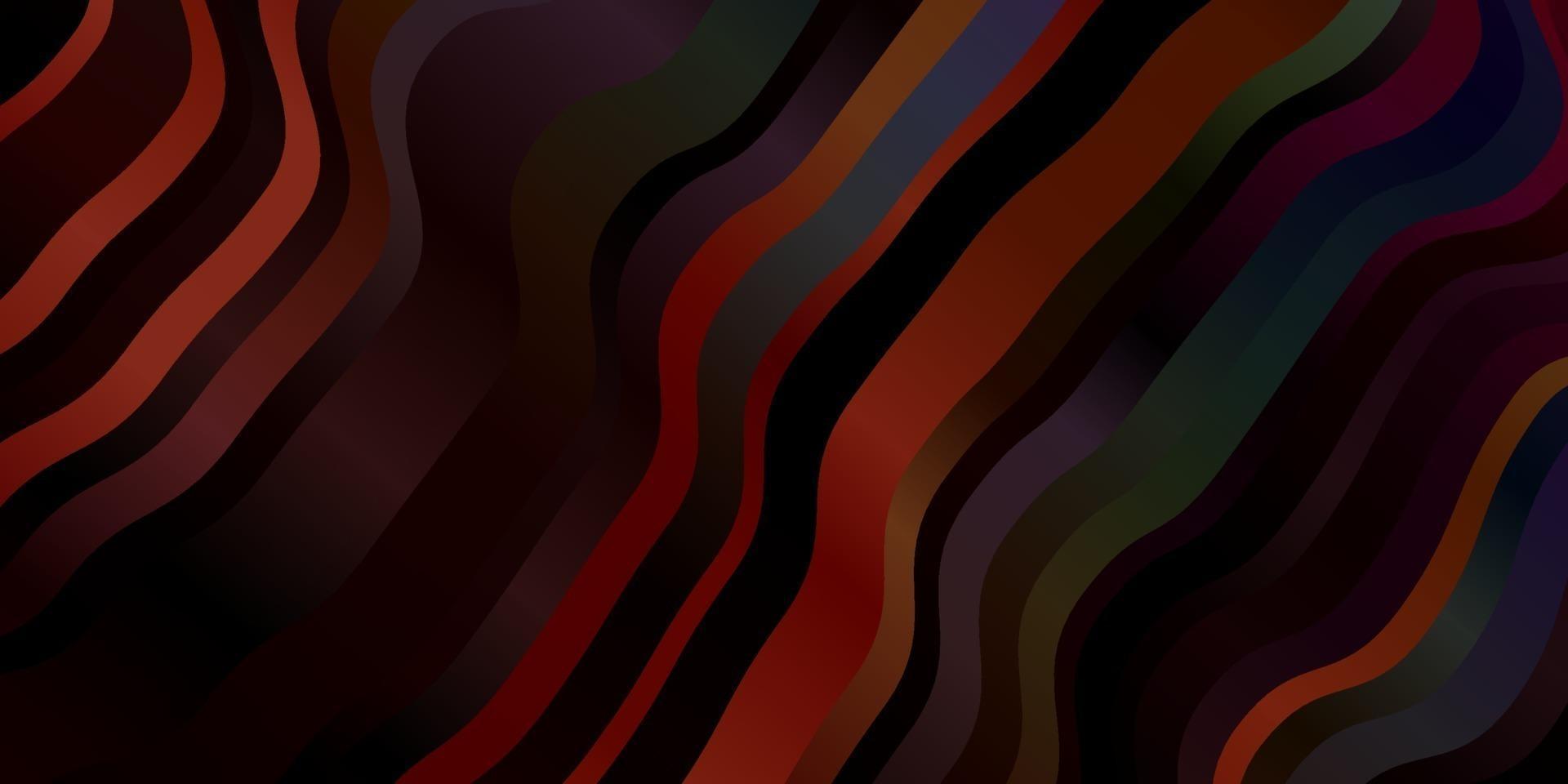 texture de vecteur multicolore sombre avec des lignes ironiques.