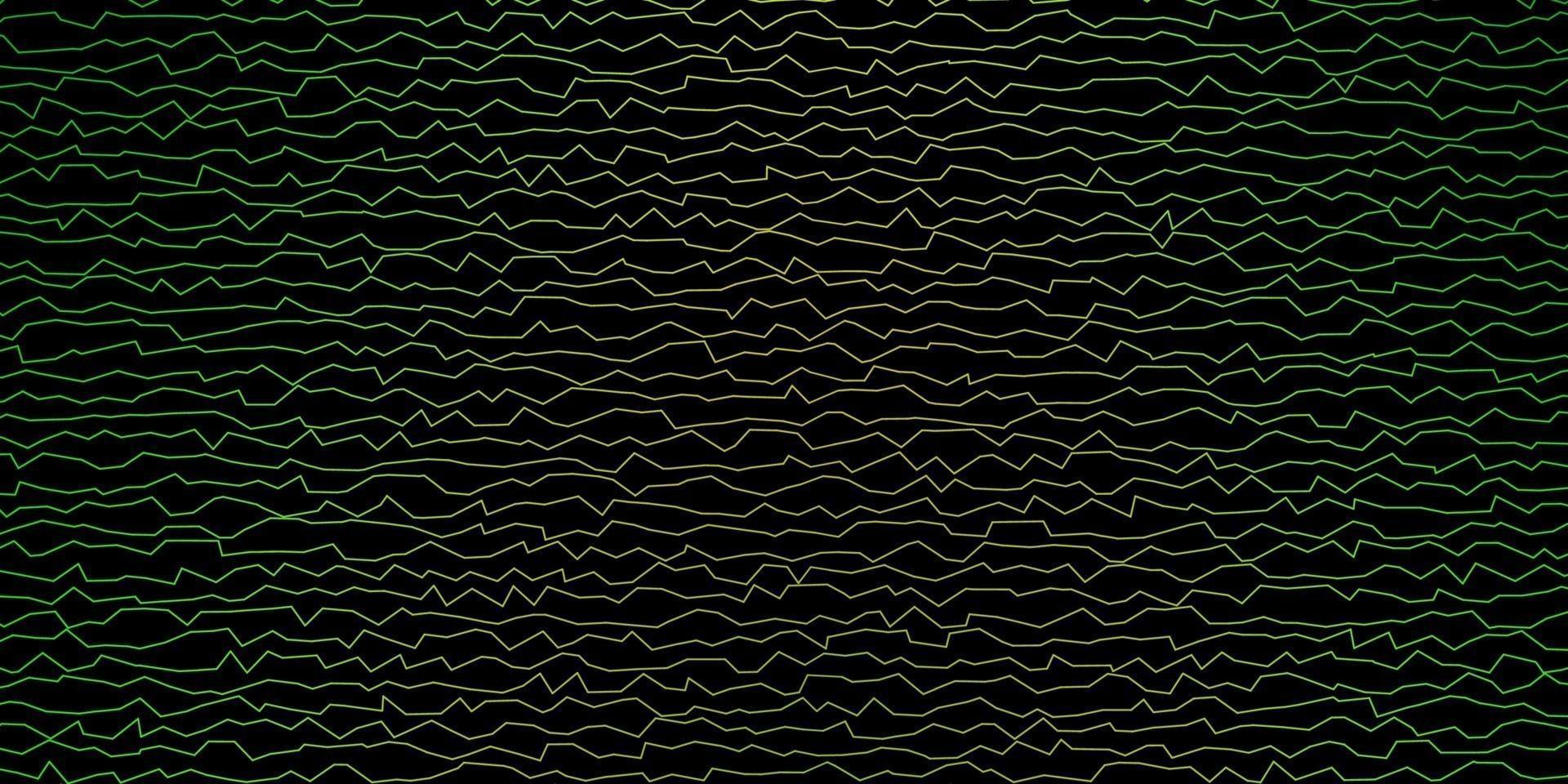 fond de vecteur vert foncé, jaune avec des lignes ironiques.