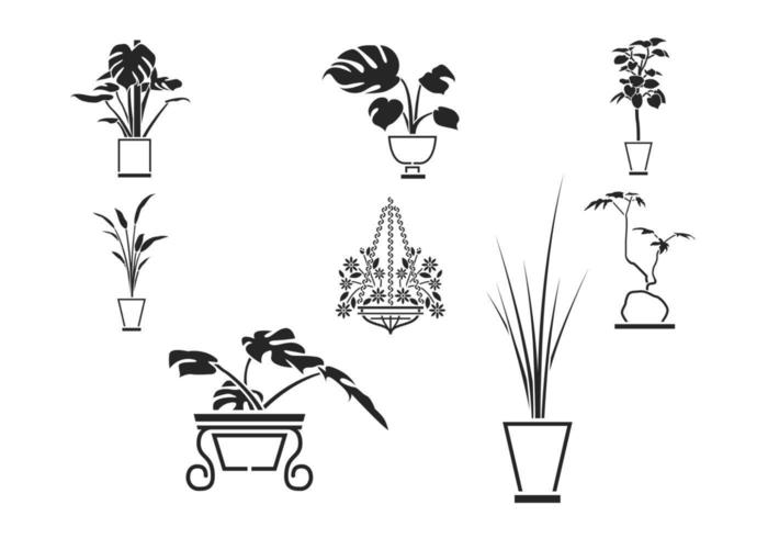 Pack de plantes vectorielles vecteur