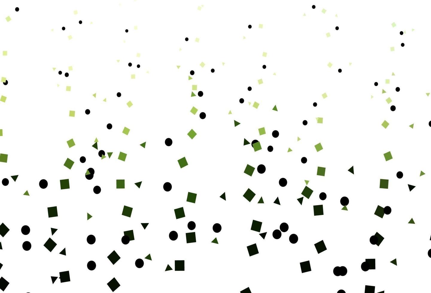 toile de fond vecteur vert clair avec des lignes, des cercles, des losanges.