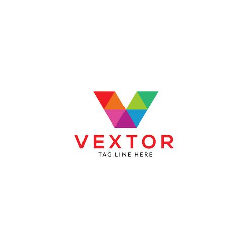 v lettre logo vecteur