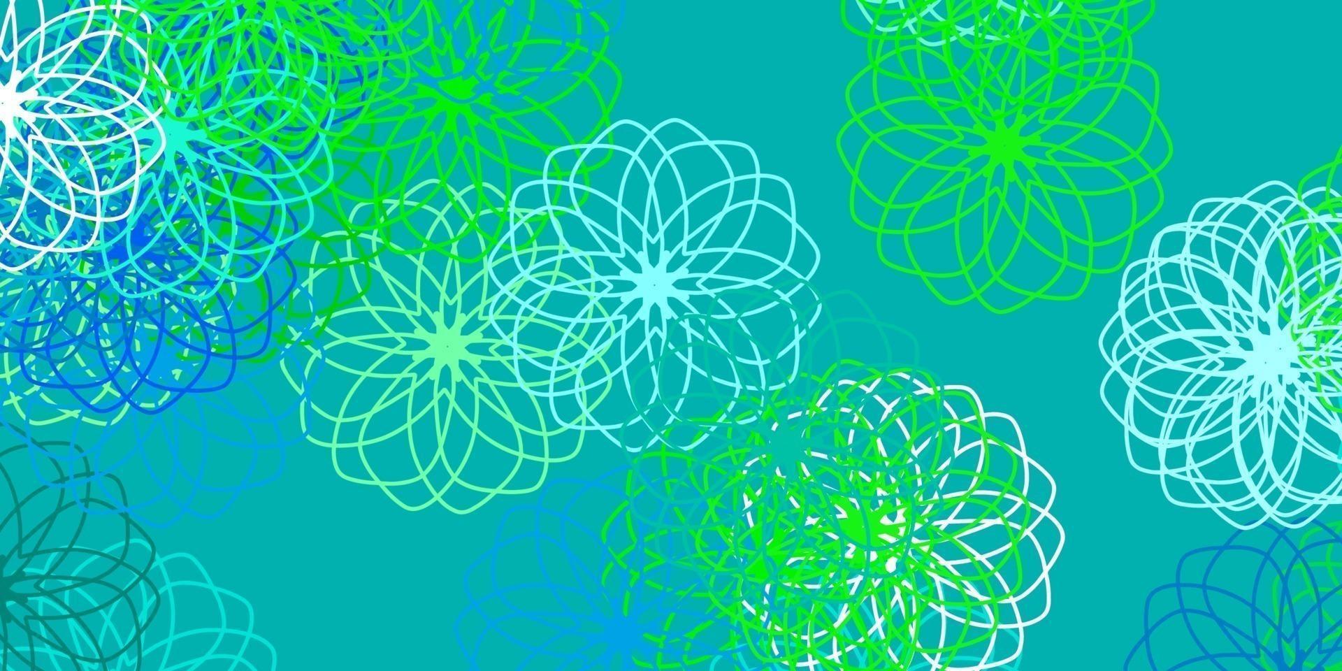 modèle vectoriel bleu clair et vert avec des cercles.