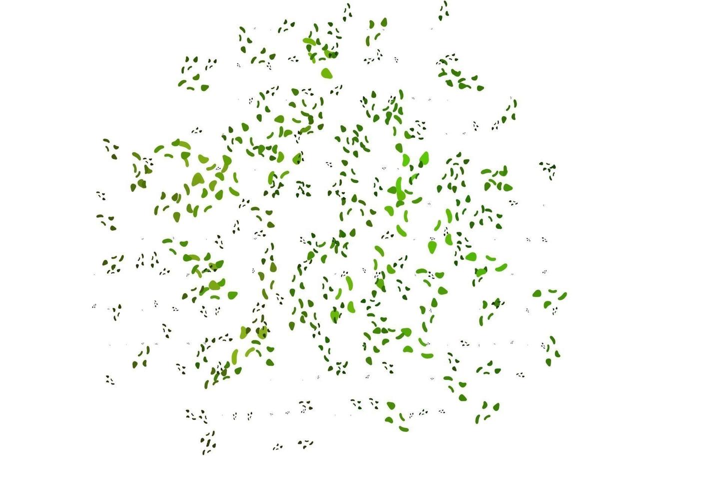 motif vectoriel vert clair avec des formes chaotiques.