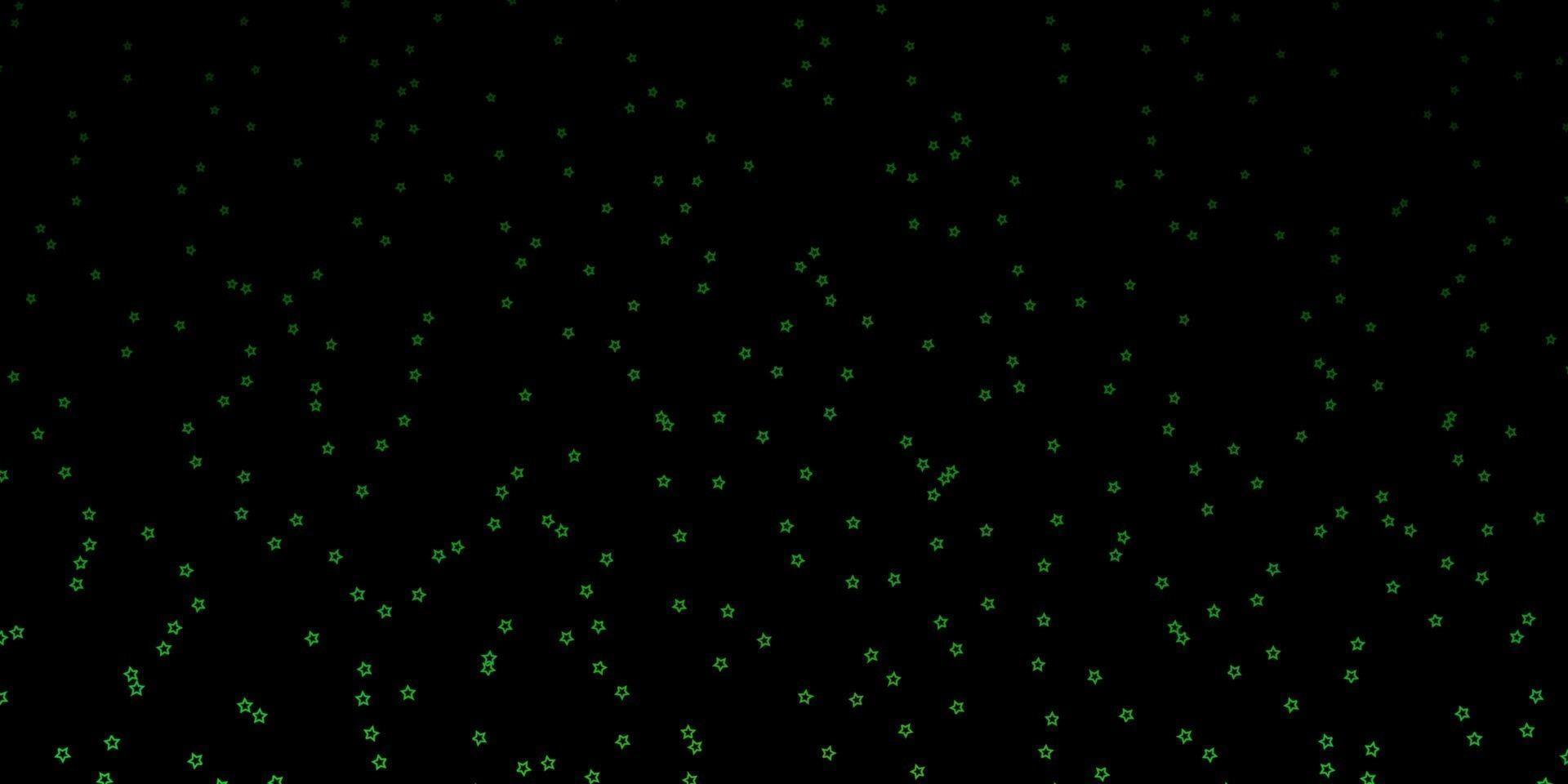 disposition de vecteur vert foncé, jaune avec des étoiles brillantes.