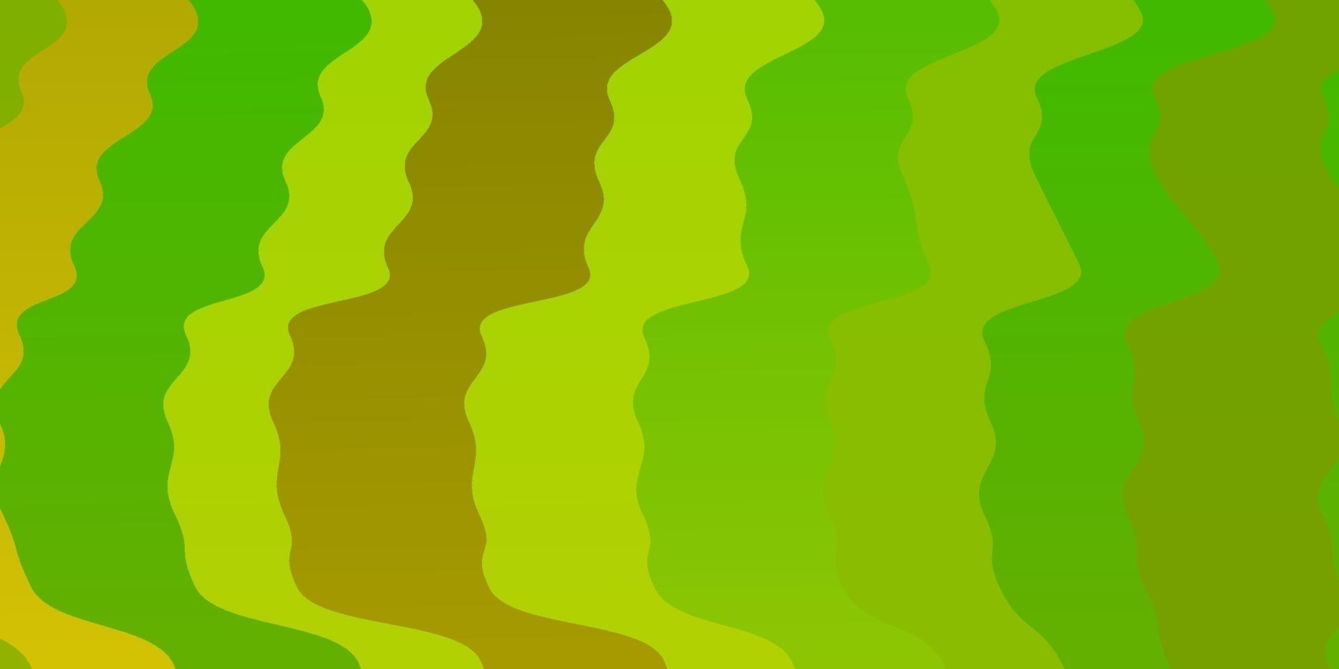 toile de fond de vecteur vert clair, jaune avec des courbes.