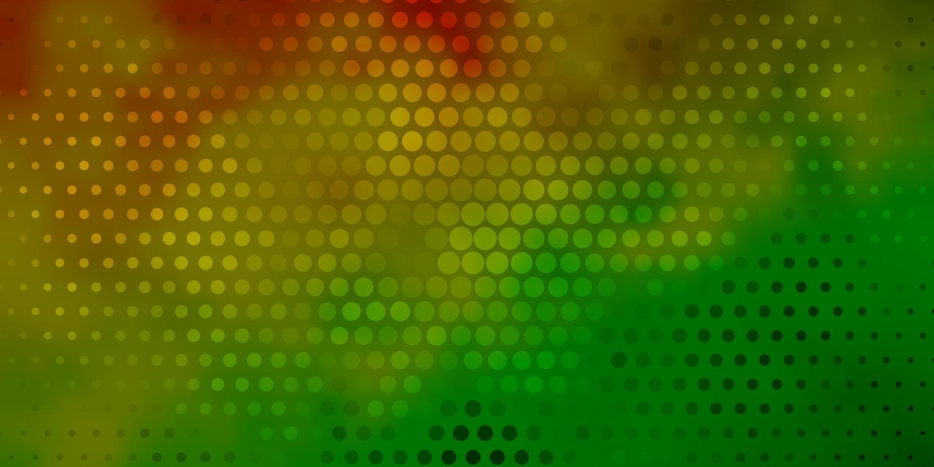 texture de vecteur vert clair, jaune avec des disques.