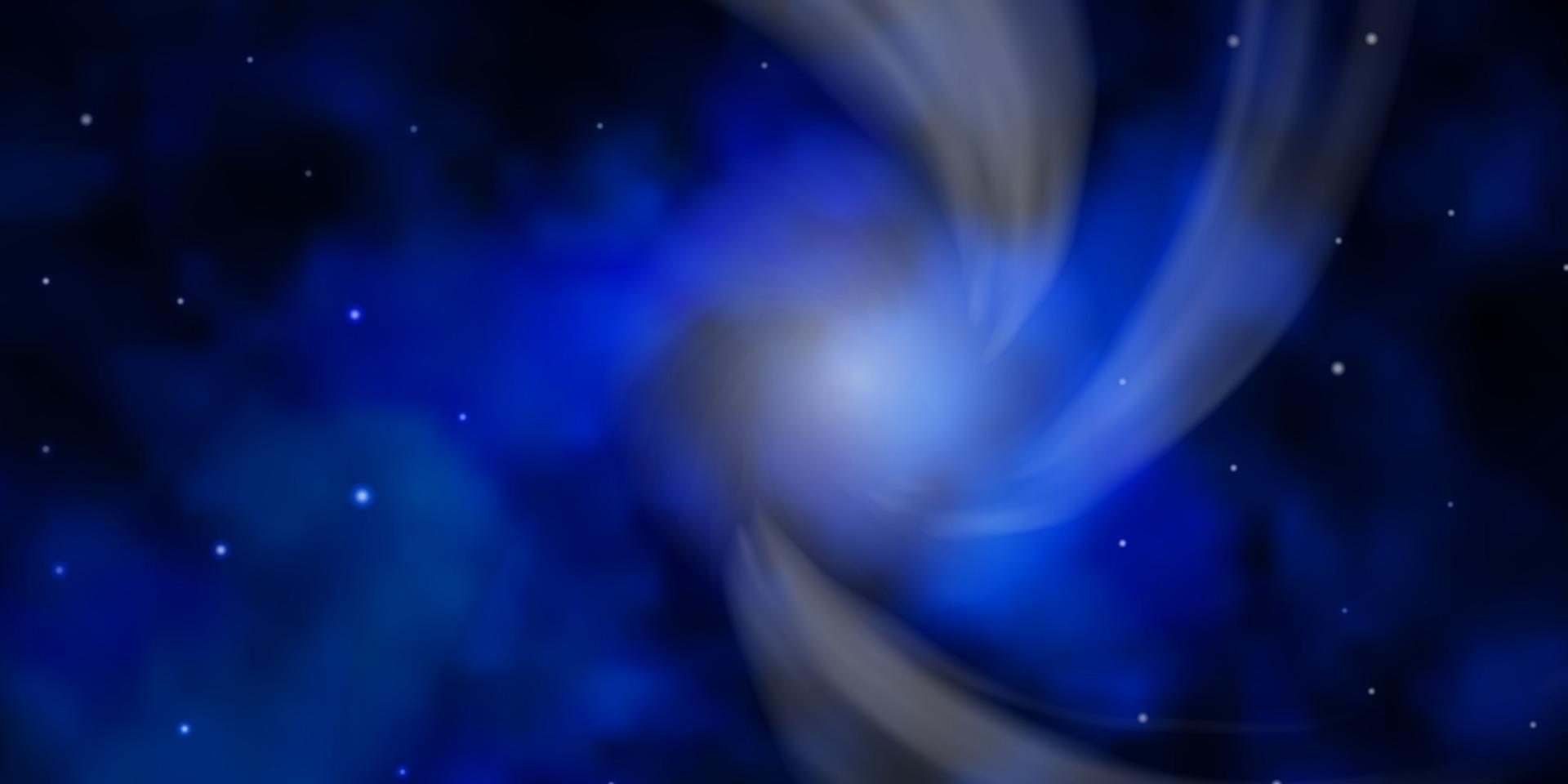 modèle vectoriel bleu foncé avec des étoiles abstraites.