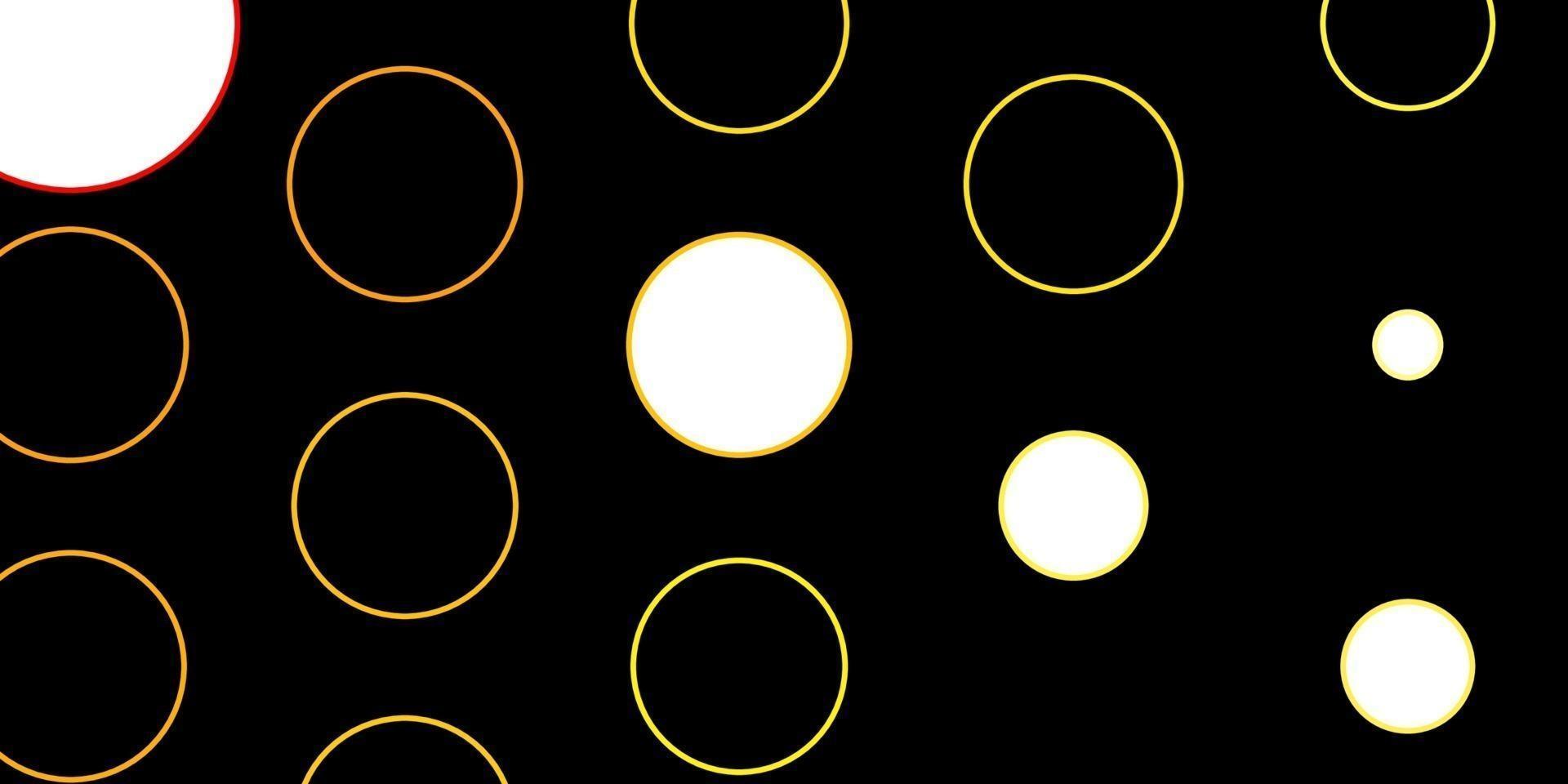 disposition de vecteur orange foncé avec des cercles.