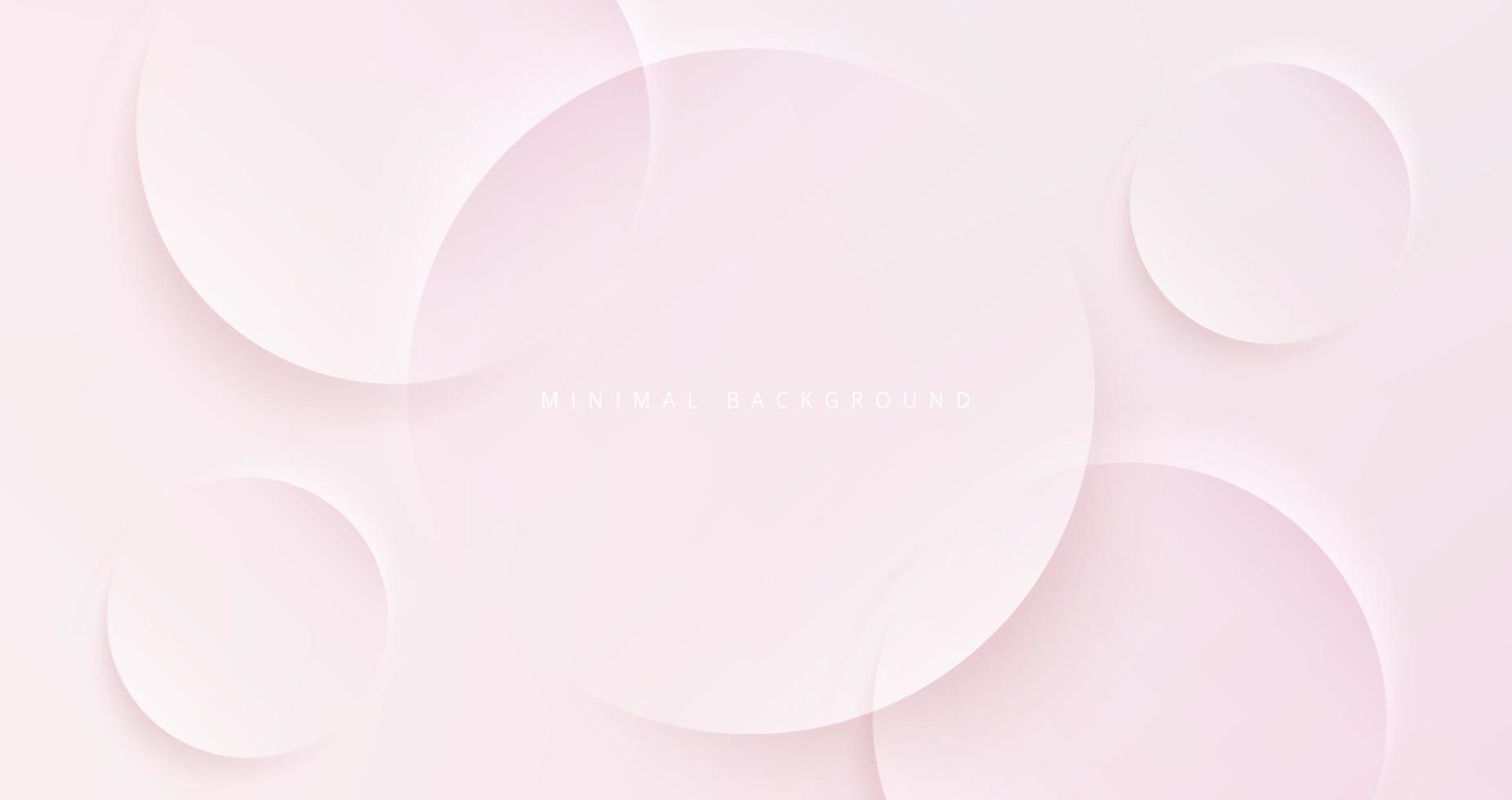 arrière-plan abstrait rose tendre, bannière moderne et propre, concept de page de destination aux couleurs pastel vecteur
