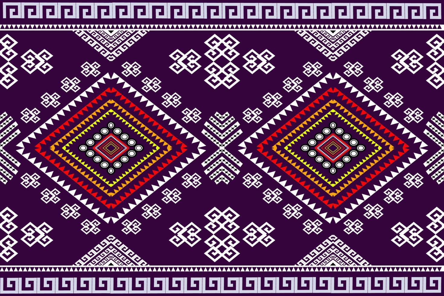 motif traditionnel oriental ethnique géométrique.figure style de broderie tribale.design pour papier peint, vêtements, emballage, tissu, illustration vectorielle vecteur