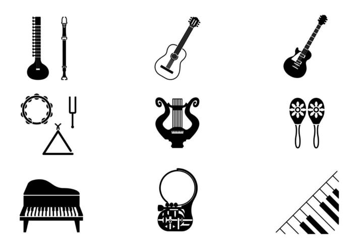 Pack de vecteur d'instrument de musique