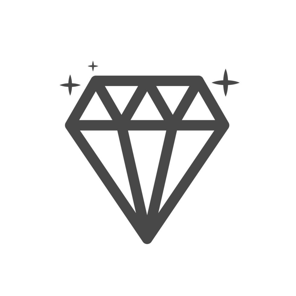 diamant pour illustration d'amour vecteur