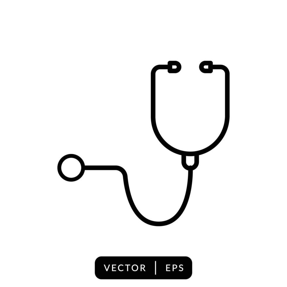 icône stéthoscope - signe ou symbole médical et de soins de santé vecteur