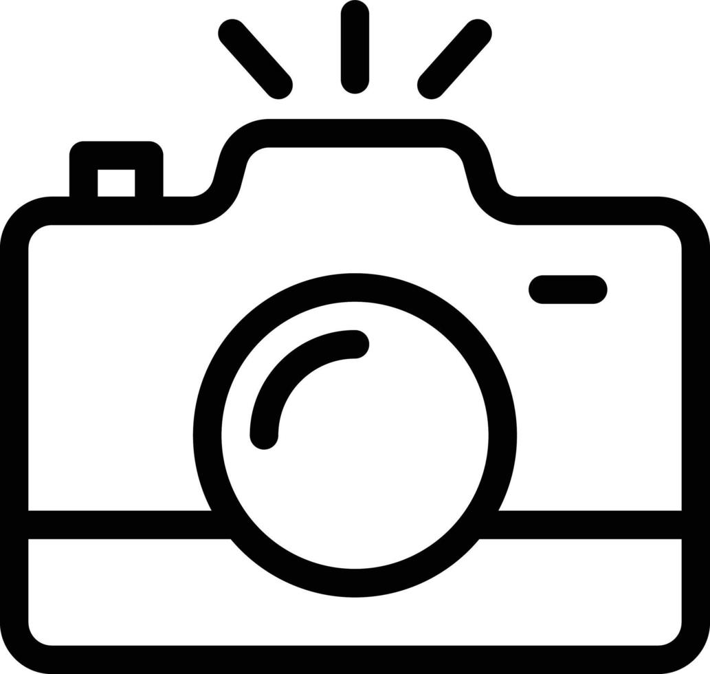 illustration vectorielle de caméra sur un arrière-plan. symboles de qualité supérieure. icônes vectorielles pour le concept ou la conception graphique. vecteur