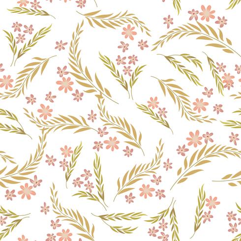 Floral pattern sans soudure. Fond de fleurs. vecteur