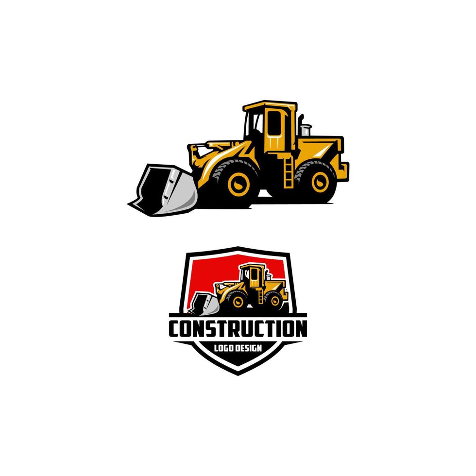 modèle de logo de tracteur vecteur