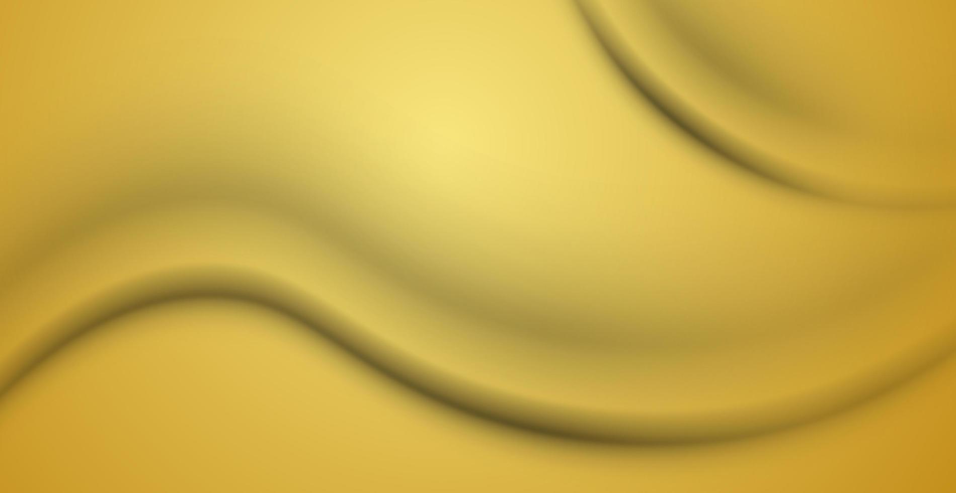 texture de fond jaune froissé réaliste, plis - vecteur