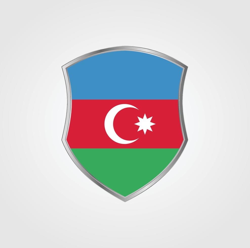 conception du drapeau azerbaïdjanais vecteur