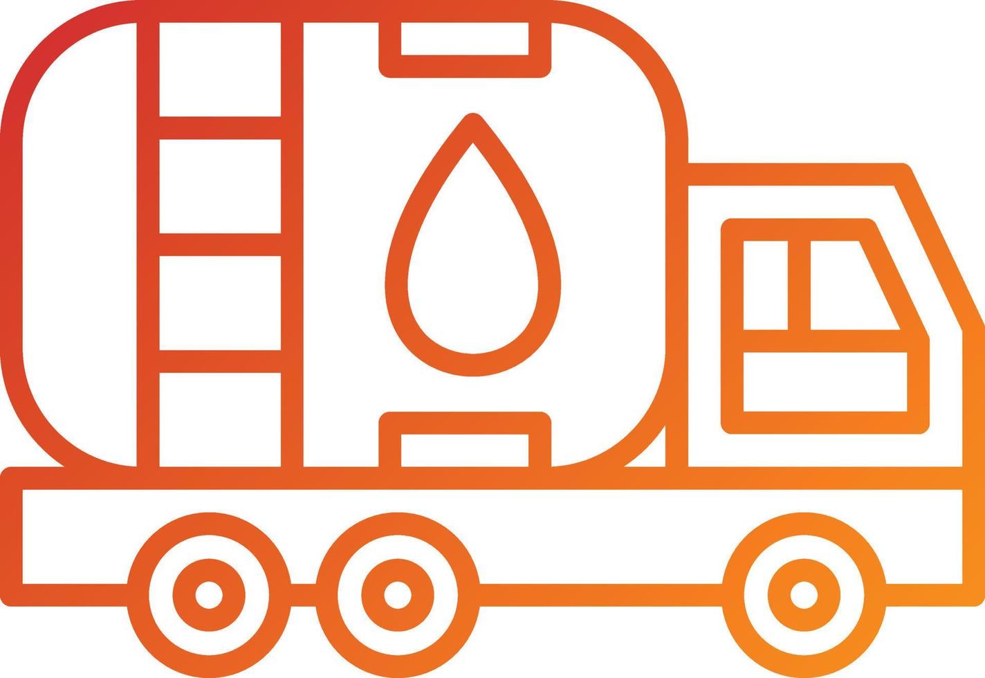 style d'icône de camion de pétrole vecteur