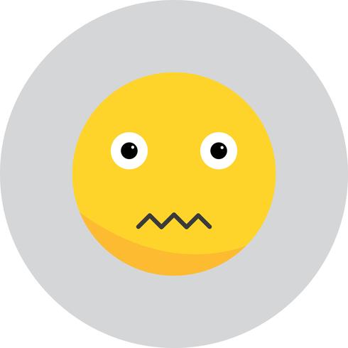 Icône de vecteur Emoji silencieux