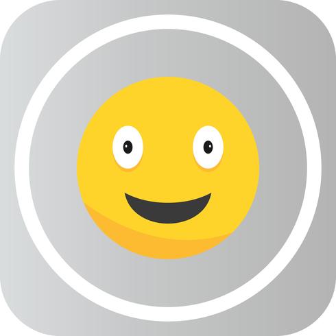 Icône Emoji heureux de vecteur