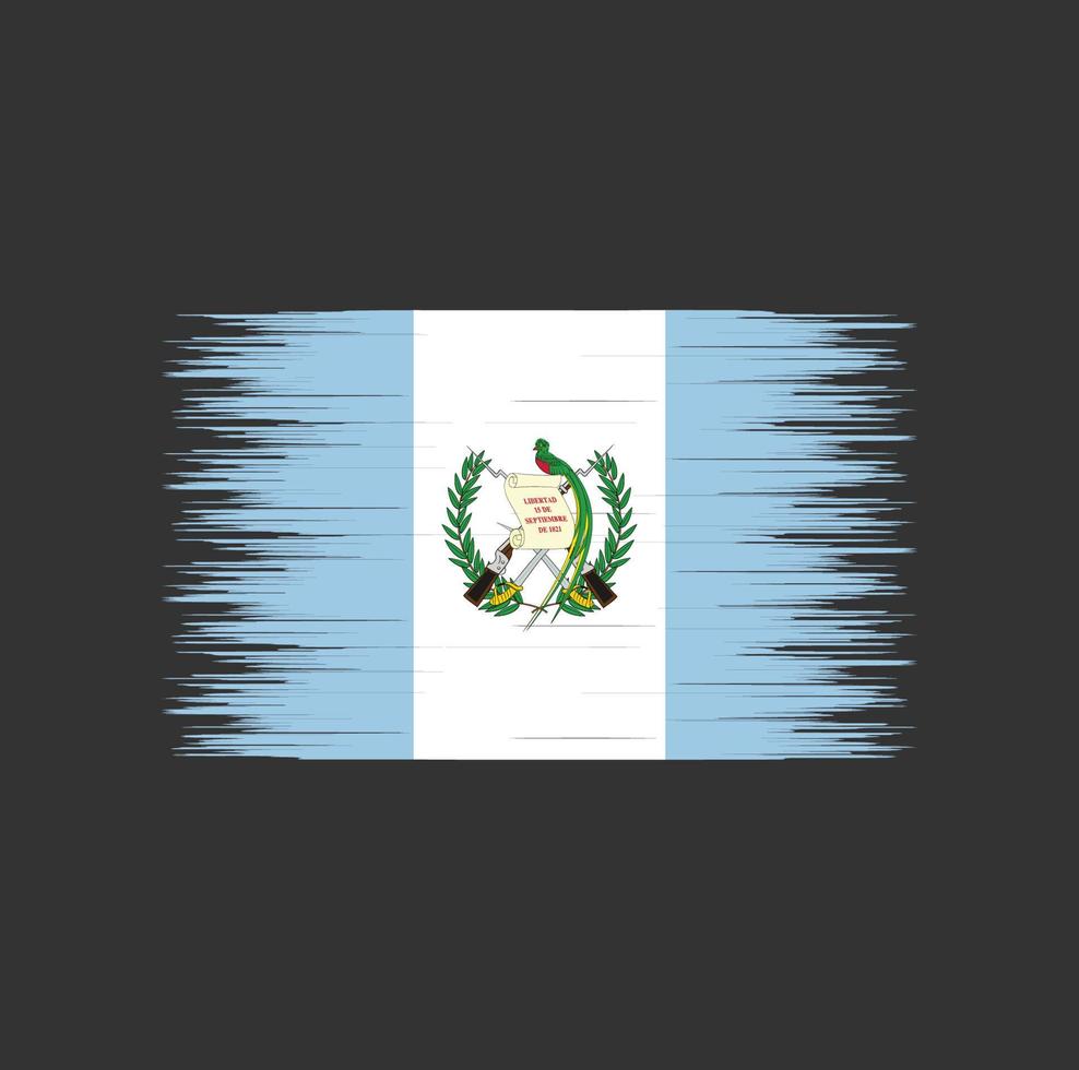 coup de pinceau du drapeau du guatemala, drapeau national vecteur