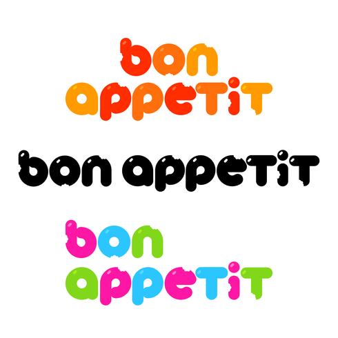 modèle bon appétit vecteur