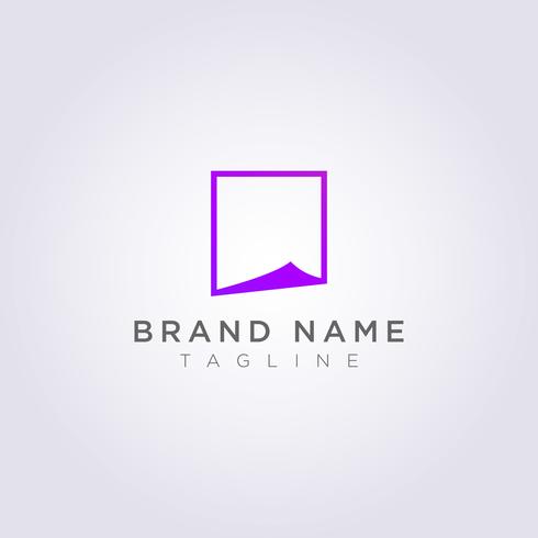 Création de logo en papier plié pour votre entreprise ou votre marque vecteur