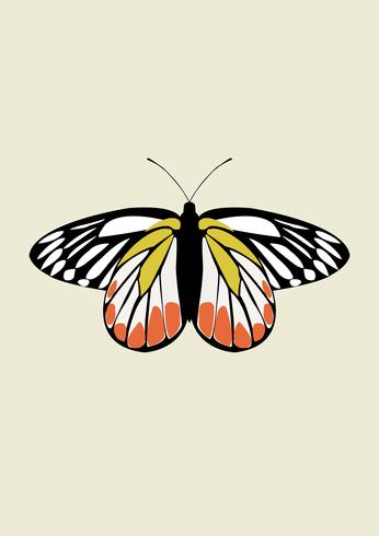 Papillon icône vecteur