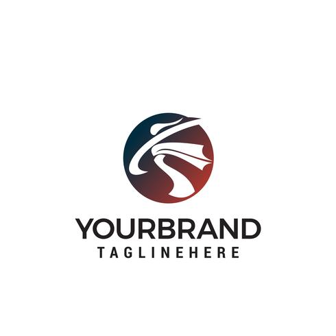 Karaté athlète logo design concept template vecteur