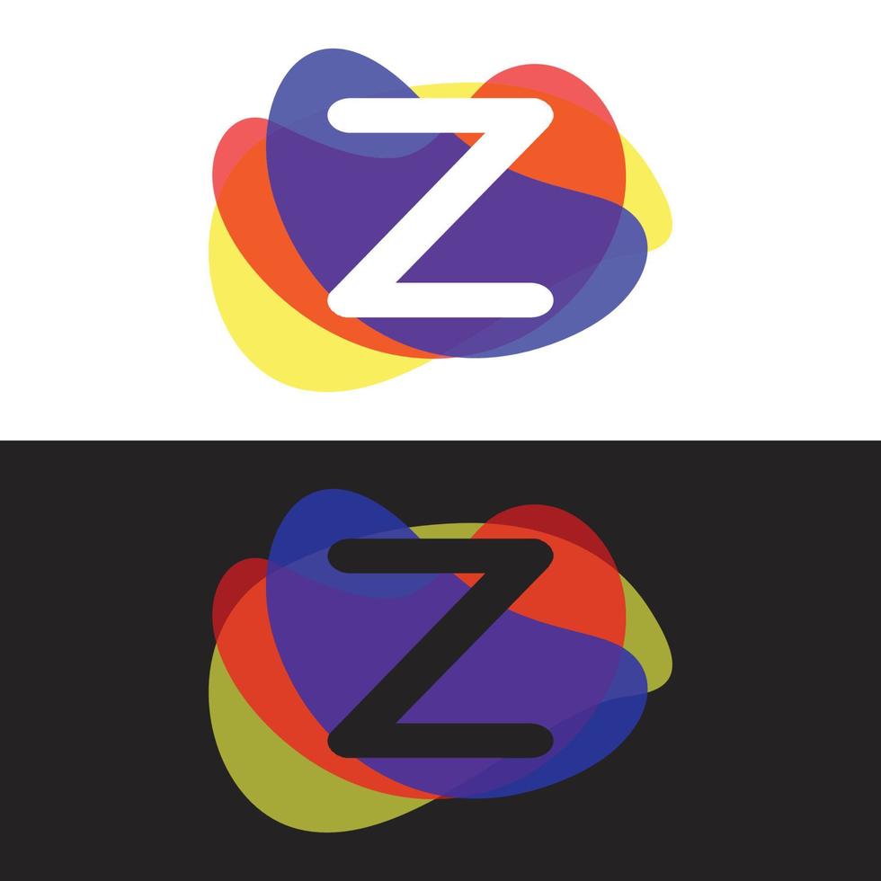 logo coloré lettre z vecteur