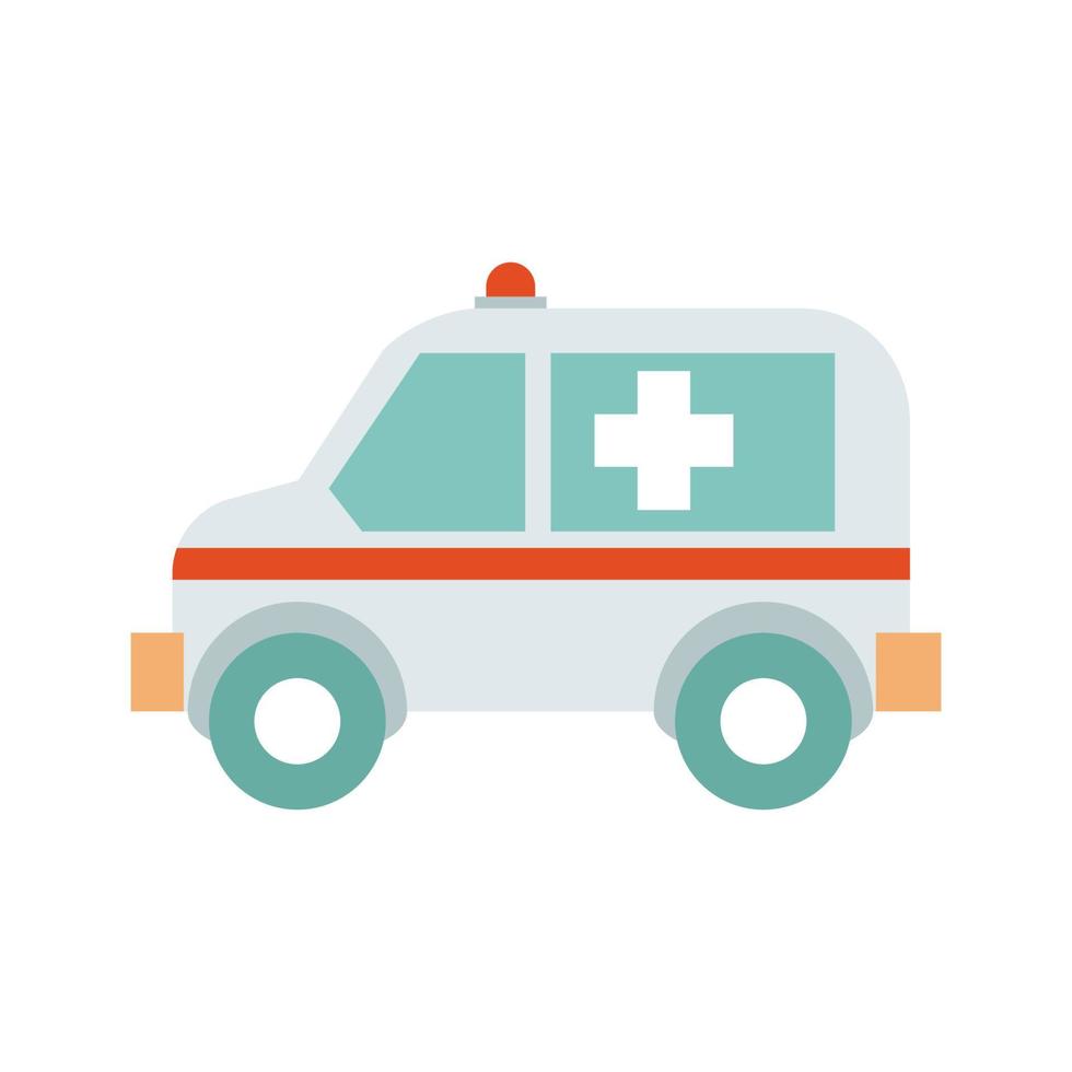 vecteur gratuit d'icône d'ambulance de vecteur