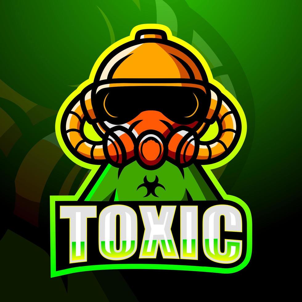 création de logo esport mascotte toxique vecteur