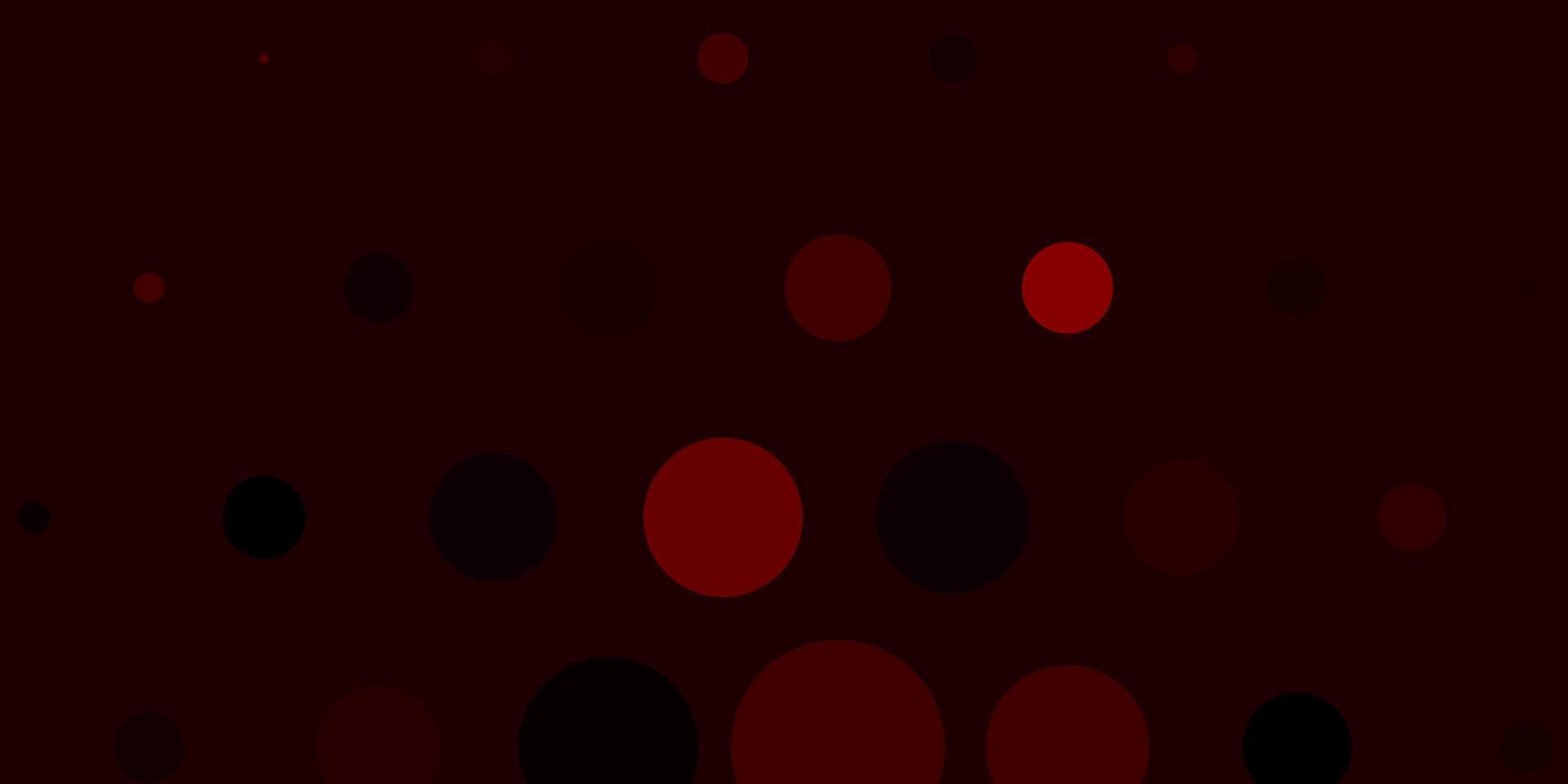 texture de vecteur rouge clair avec des cercles.