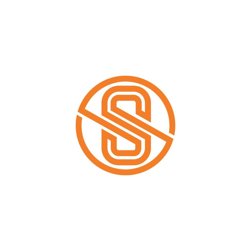lettre s logo rond image vectorielle vecteur