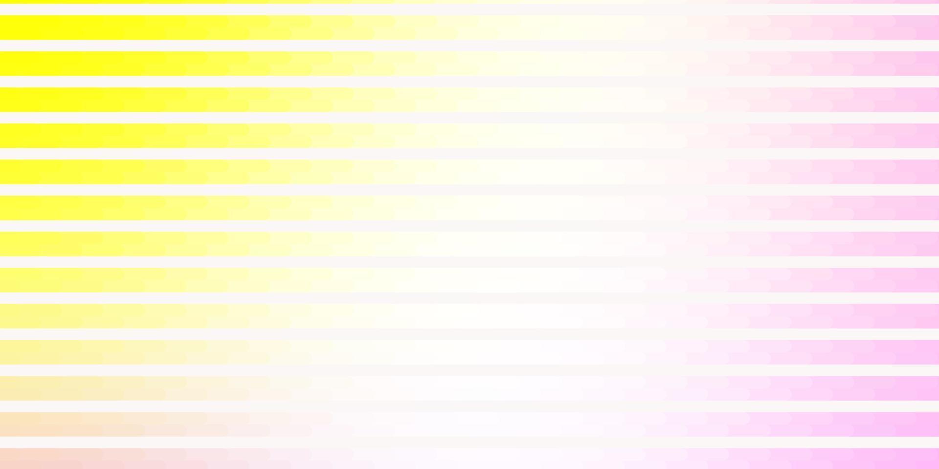toile de fond de vecteur rose clair, jaune avec des lignes.