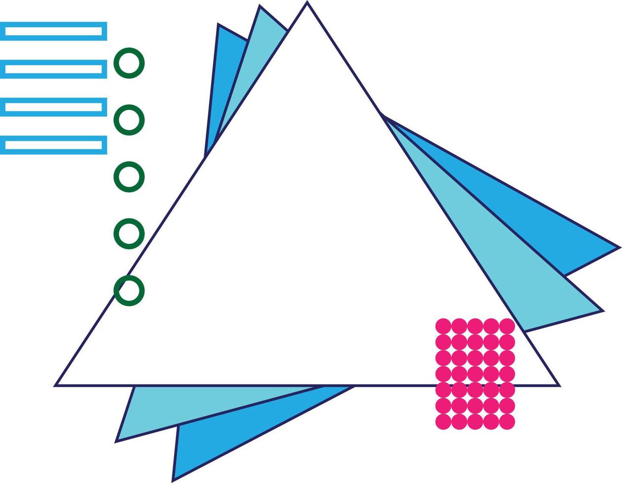 vecteur de cadre triangle. idéal pour les icônes, les symboles et les signes