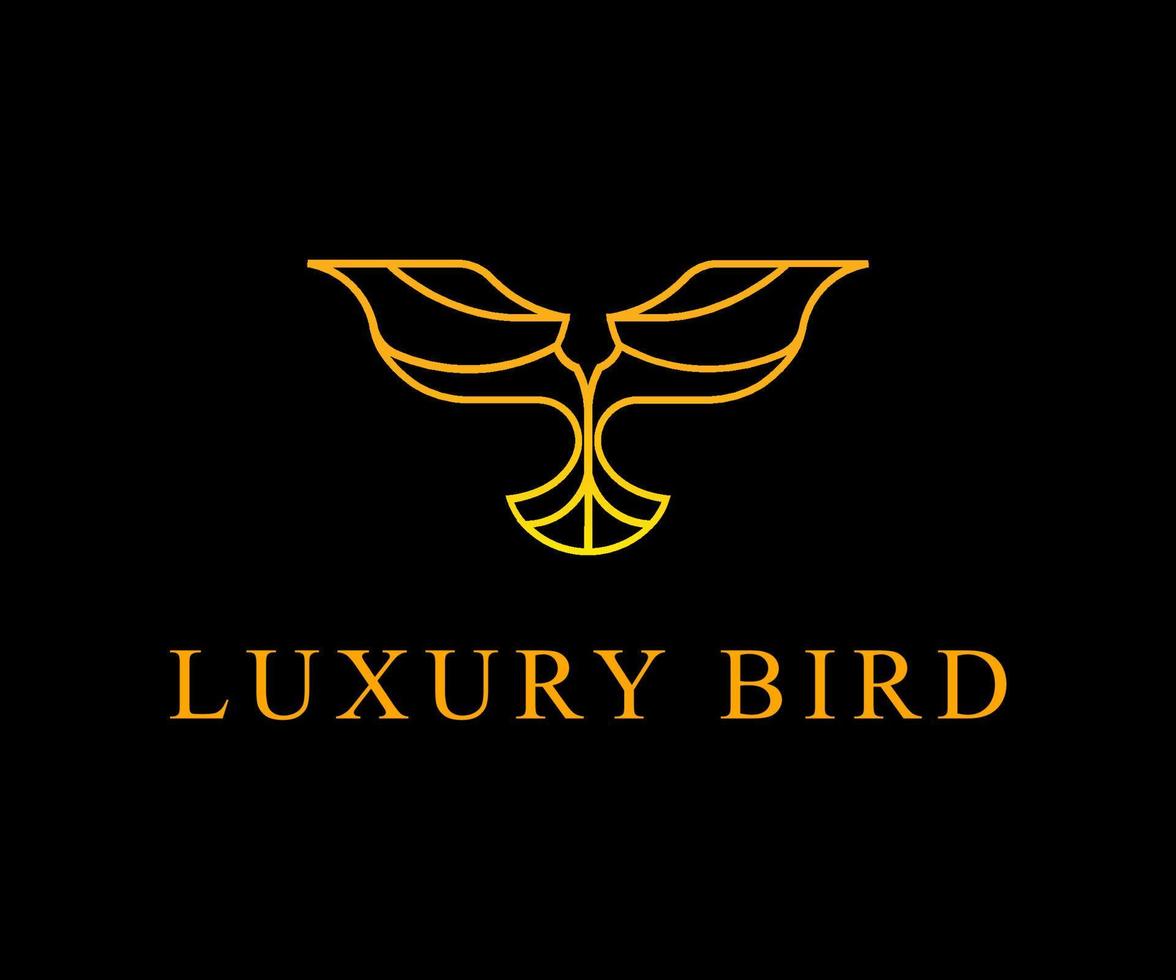 logo oiseau, logo oiseau de luxe, aigle de luxe vecteur
