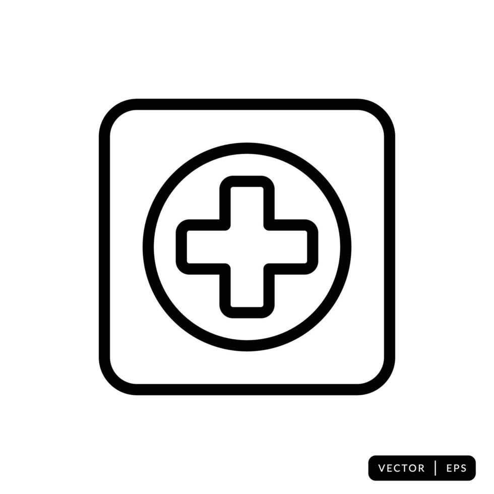 vecteur d'icône de trousse médicale - signe ou symbole