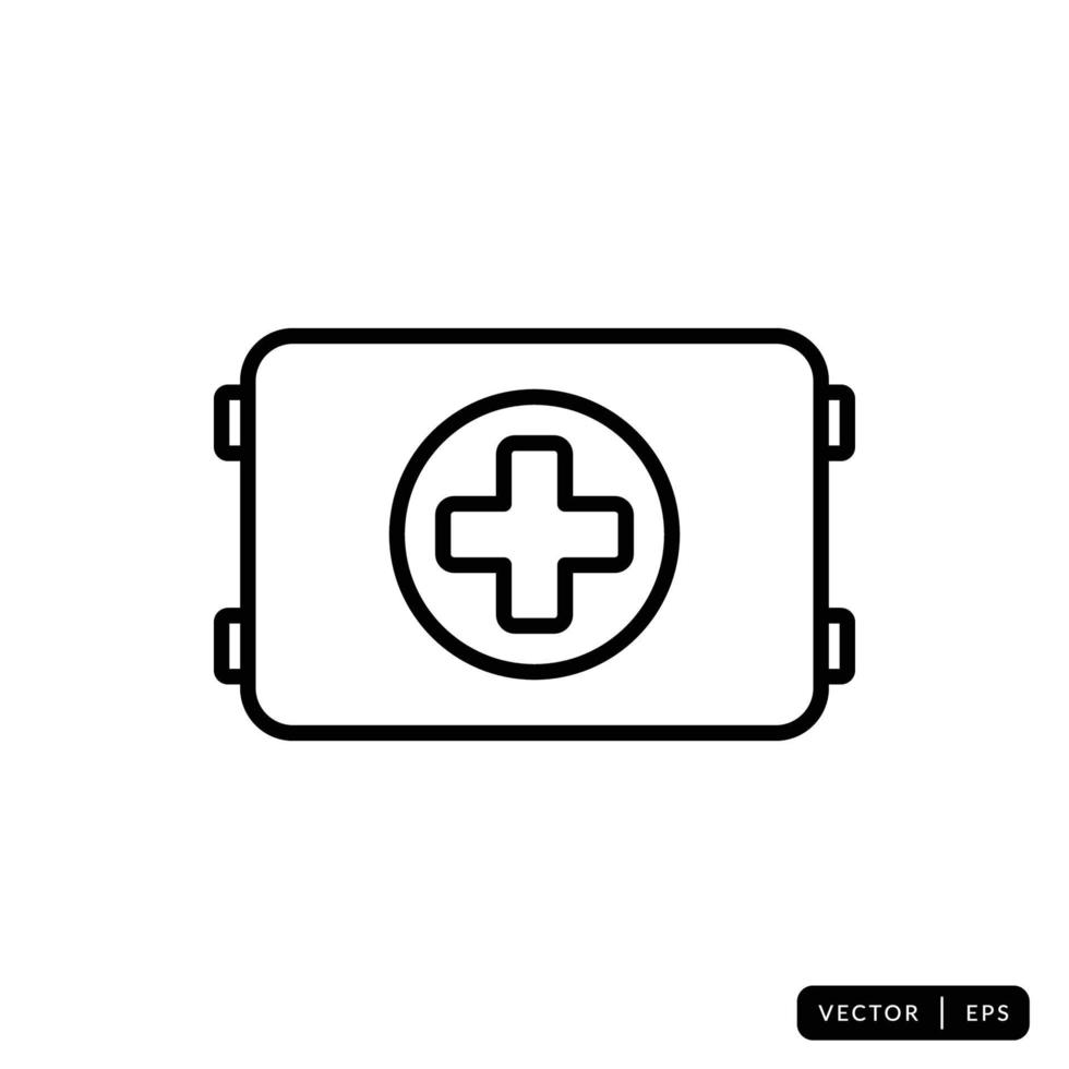 vecteur d'icône de trousse médicale - signe ou symbole